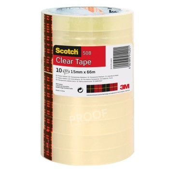 Rotolo nastro adesivo Scotch 3M 508 15mm x 66mt in ppl 2