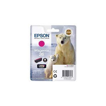 Cartuccia magenta epson serie 26/orso polare