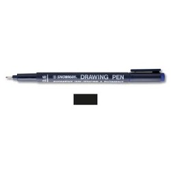 Pennarello Graphos Snowman 700 Drawing Pen Pigment Ink Nero 0.6