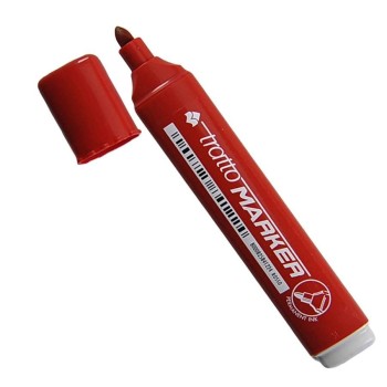 Pennarello tratto marker - punta tonda - rosso 2