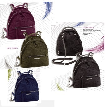 Zaino fashion comix velvet - vellutato colori assortiti 2