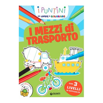 I mezzi di trasporto - puntini da unire e colorare 2