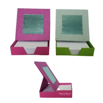 Set da scrivania Post It Memo Cube Mirror Glitterato