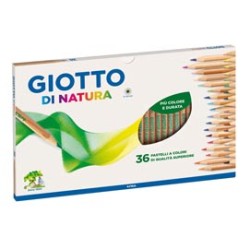 Astuccio 36 pastelli giotto di natura