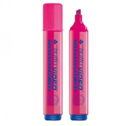 Evidenziatore tratto video fucsia