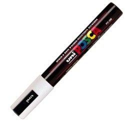 Marcatore Uni Posca Punta Media PC-5M Bianco