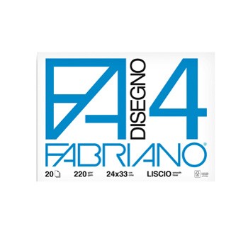 Album blocco Fabriano 4 F4 24x33cm 220gr 20fg liscio