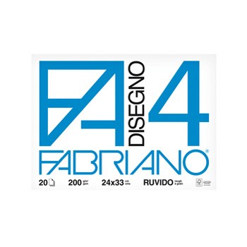 Album blocco Fabriano 4 F4 24x33cm 200gr 20fg ruvido
