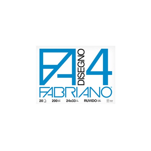 Album blocco Fabriano 4 F4 24x33cm 200gr 20fg...