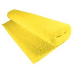 Rotolo Carta Crespa 180 gr 50cm x 2,5m - colore Giallo