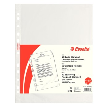 Confezione da 50 buste forate 22x30 Esselte Standard -...