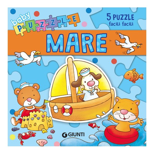 Baby Libro Puzzle Mare - 5 Puzzle facili